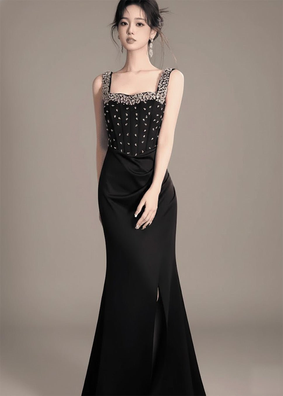 ビジューコルセットマーメイドドレス - Vera Lumina