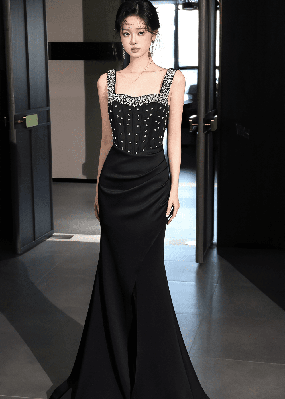 ビジューコルセットマーメイドドレス - Vera Lumina