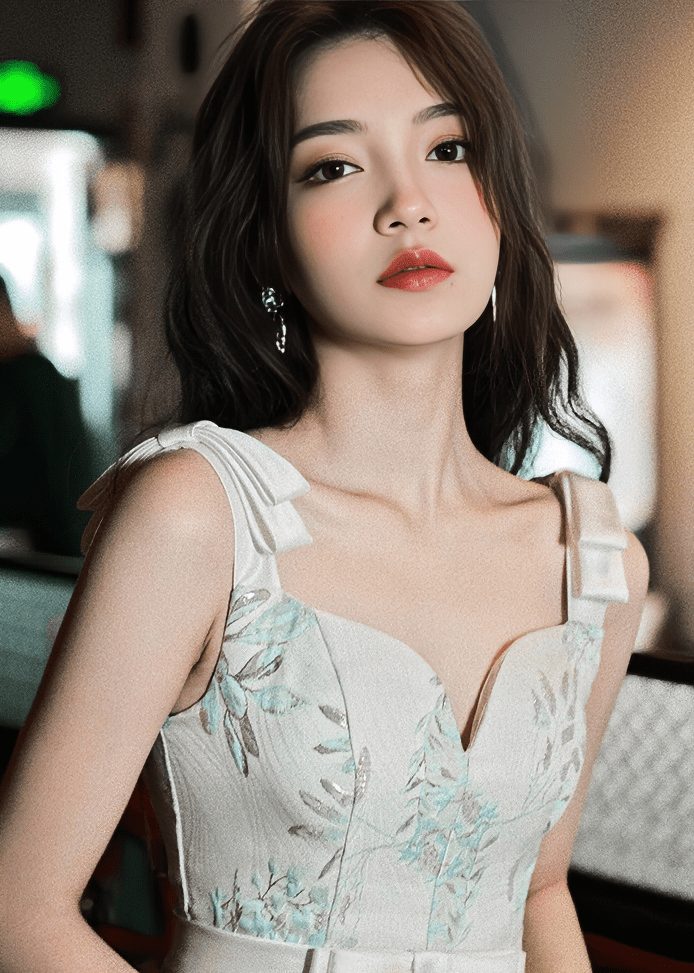 グリッターラインホルターマーメイドドレス - Vera Lumina