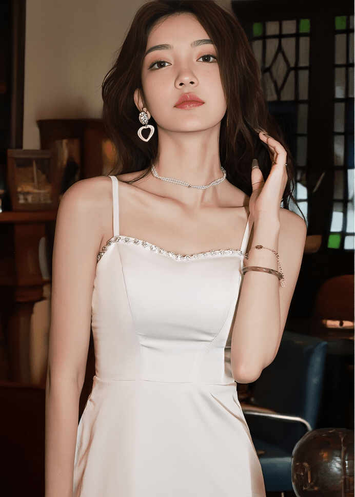 ビジューラインシアーフレアドレス - Vera Lumina