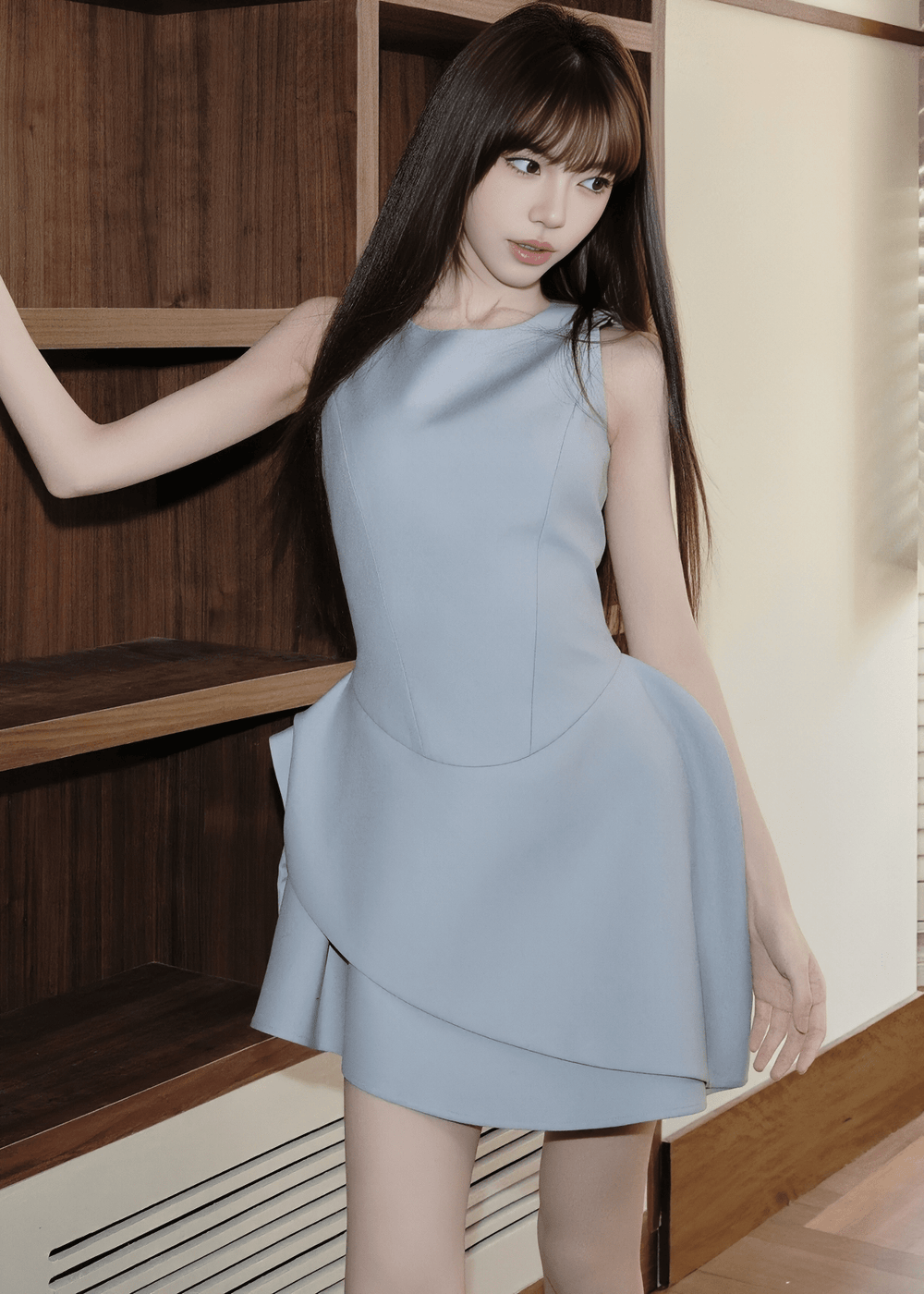 ドレープパフショートドレス - Vera Lumina