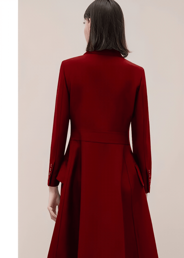 ダブルブレストフレアミディドレス - Vera Lumina