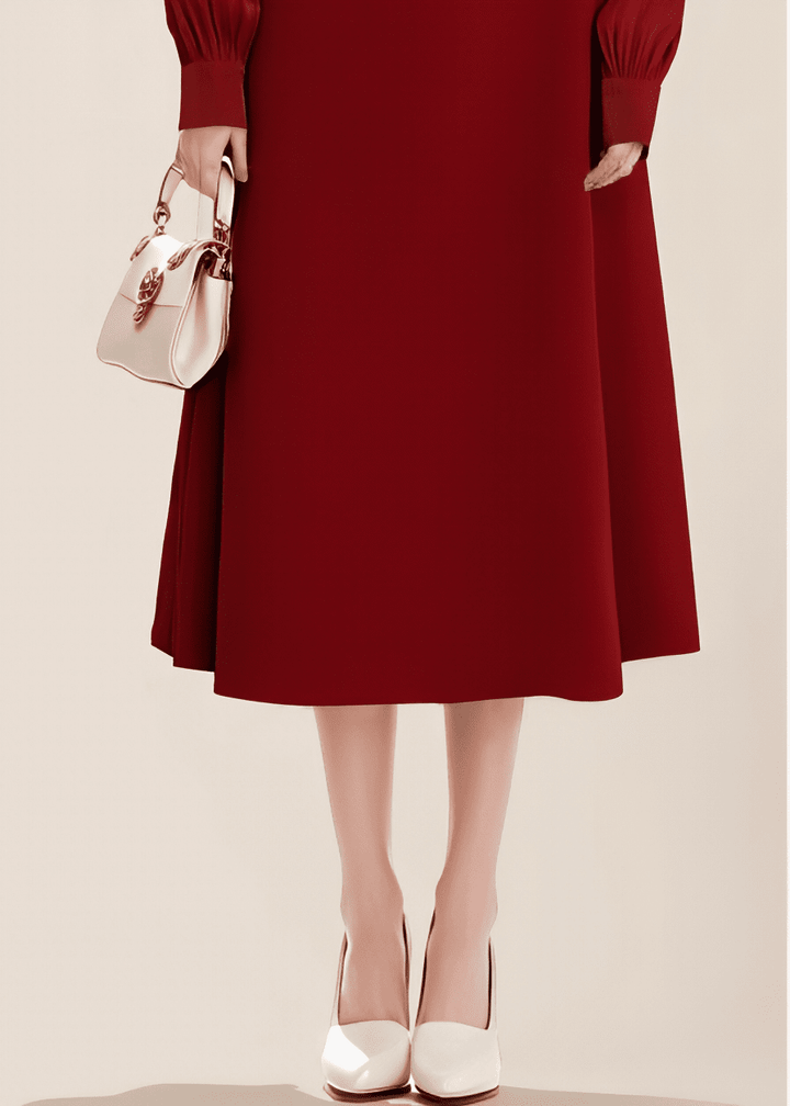 ハイツイストスクエアネックフレアドレス - Vera Lumina