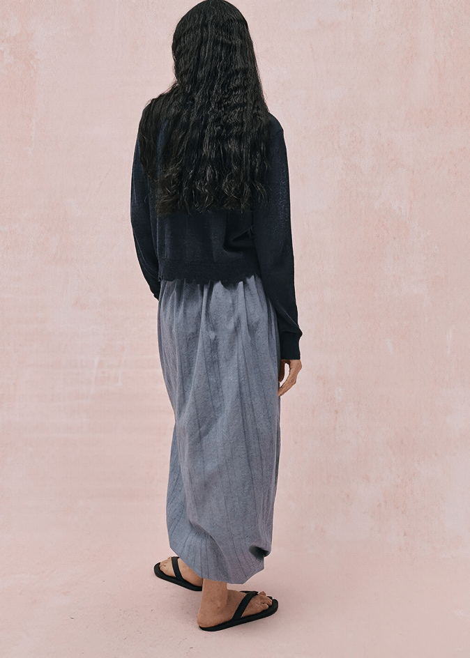 RAVAGED HEM CARDIGAN - Vera Lumina