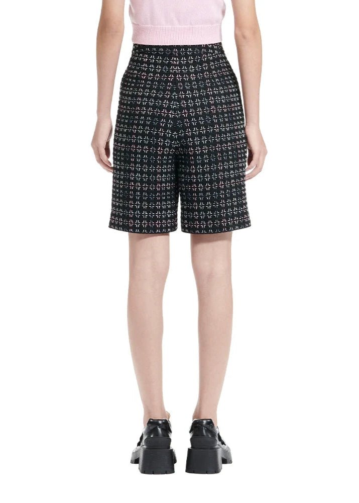 rebellious high - waisted plaid tweed skirt - Vera Lumina