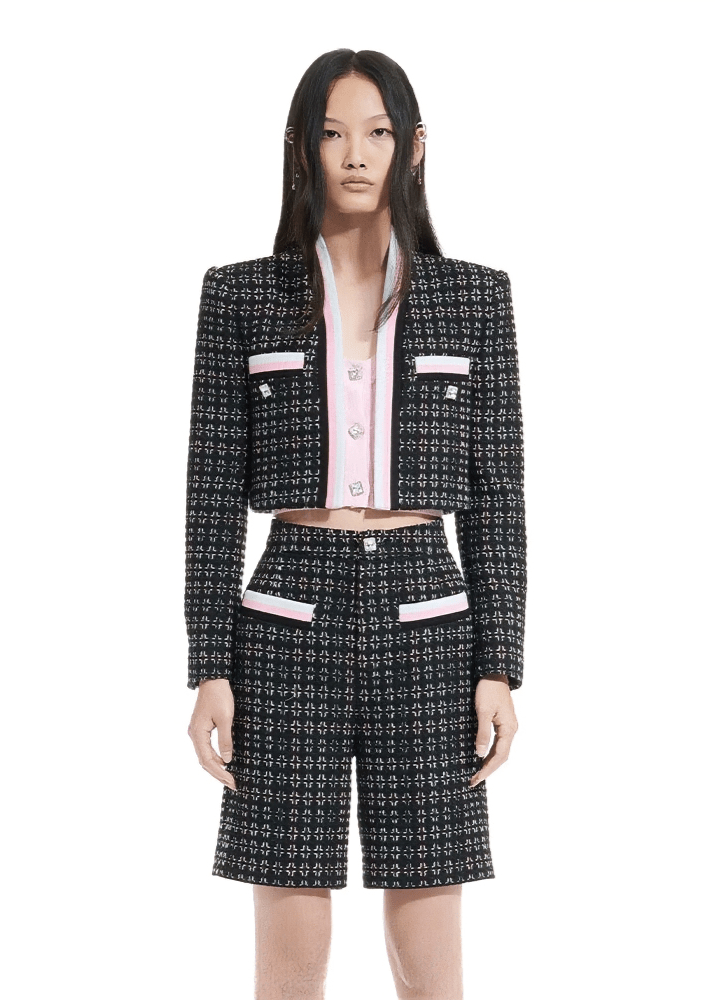 rebellious short tweed jacket - Vera Lumina