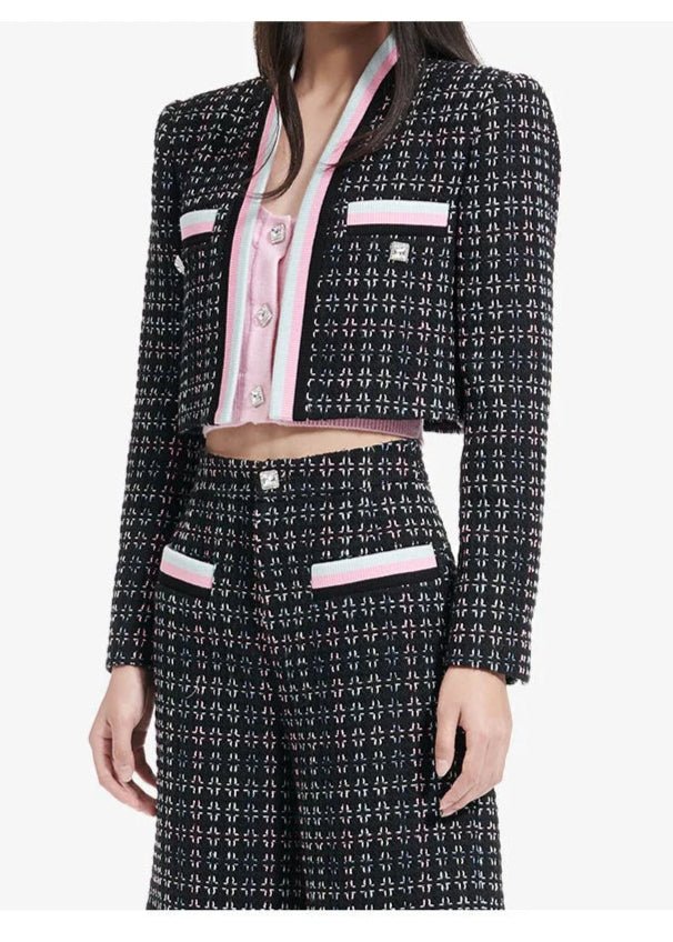 rebellious short tweed jacket - Vera Lumina