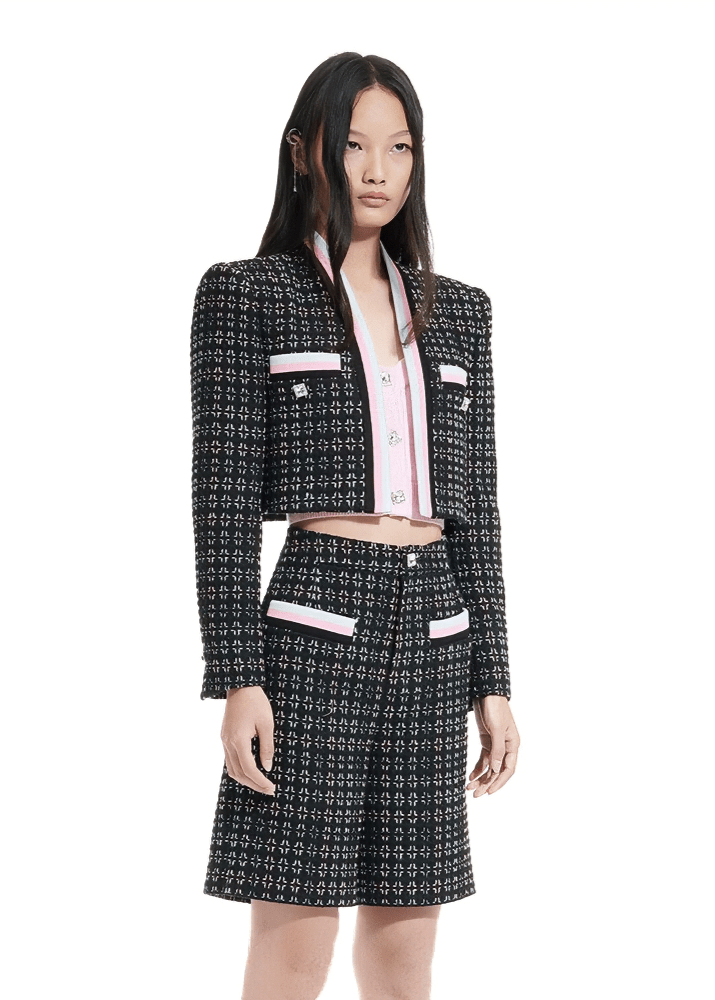 rebellious short tweed jacket - Vera Lumina