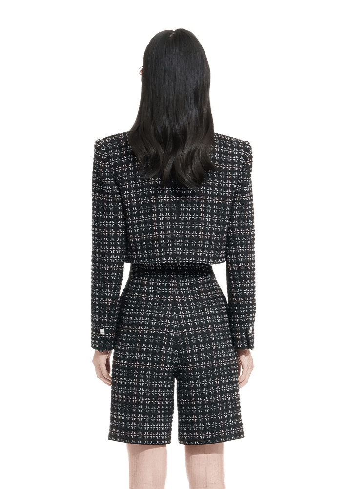 rebellious short tweed jacket - Vera Lumina