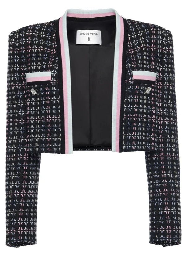 rebellious short tweed jacket - Vera Lumina