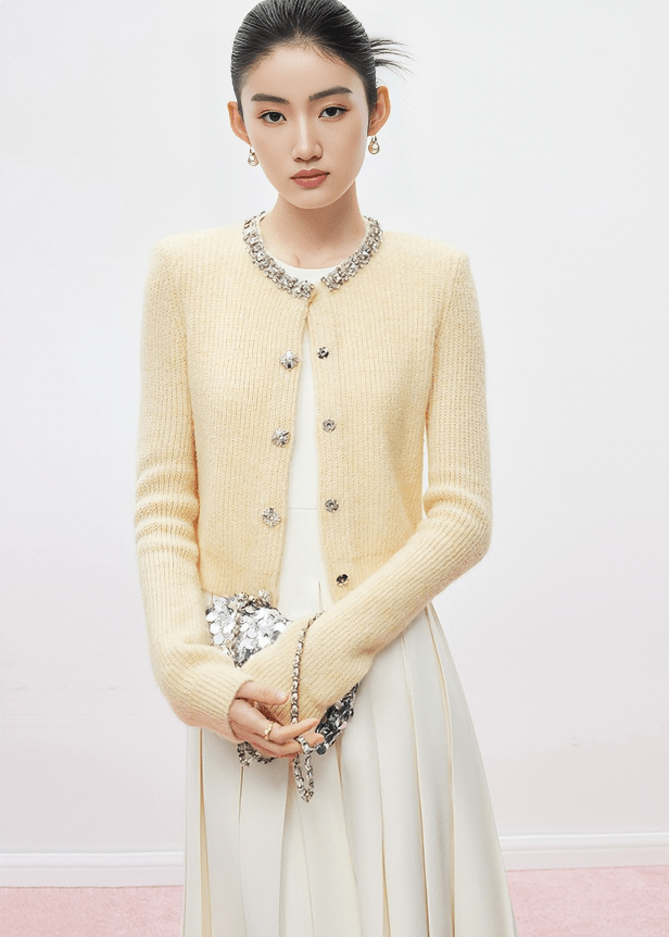 REGALIA MOHAIR CARDIGAN - Vera Lumina