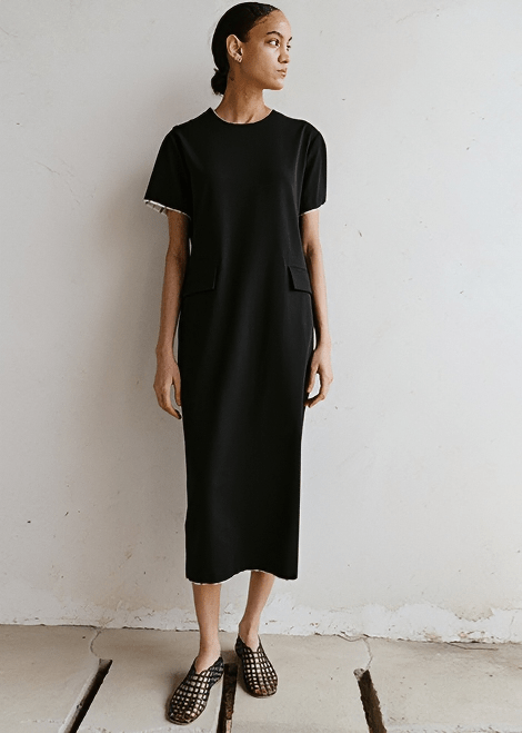 RELAXED MIDI T - SHIRT DRESS - Vera Lumina