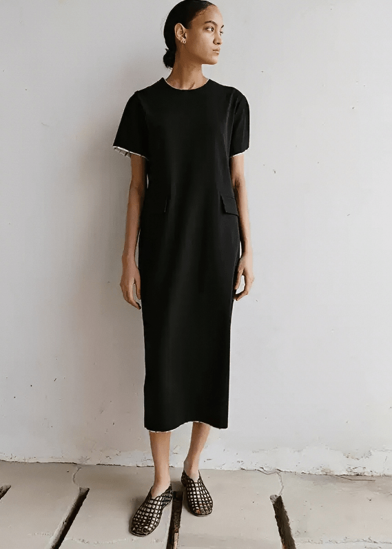 RELAXED MIDI T - SHIRT DRESS - Vera Lumina