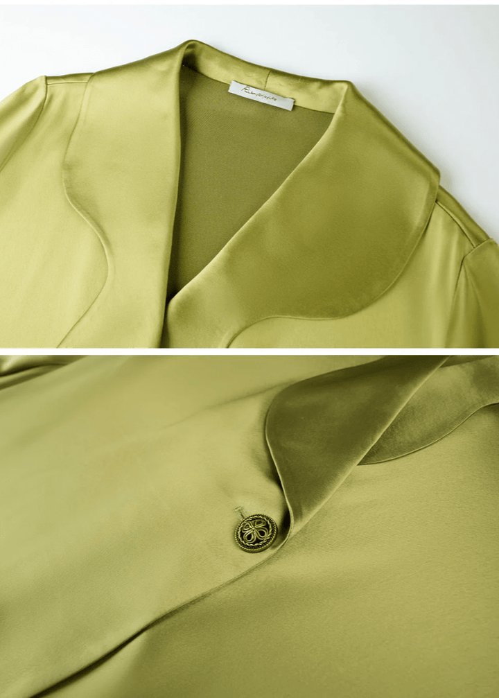 Retro green asymmetry shirt tops - Vera Lumina