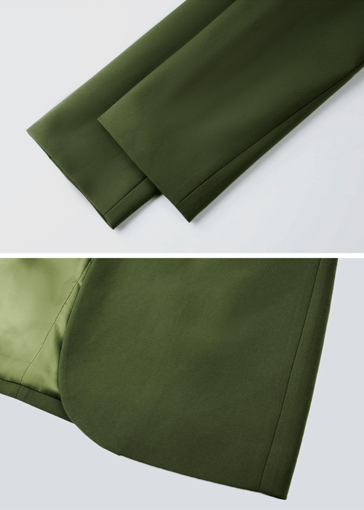 retro green drape jacket - Vera Lumina