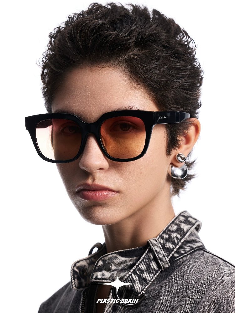 Retro large frame sunglasses - Vera Lumina