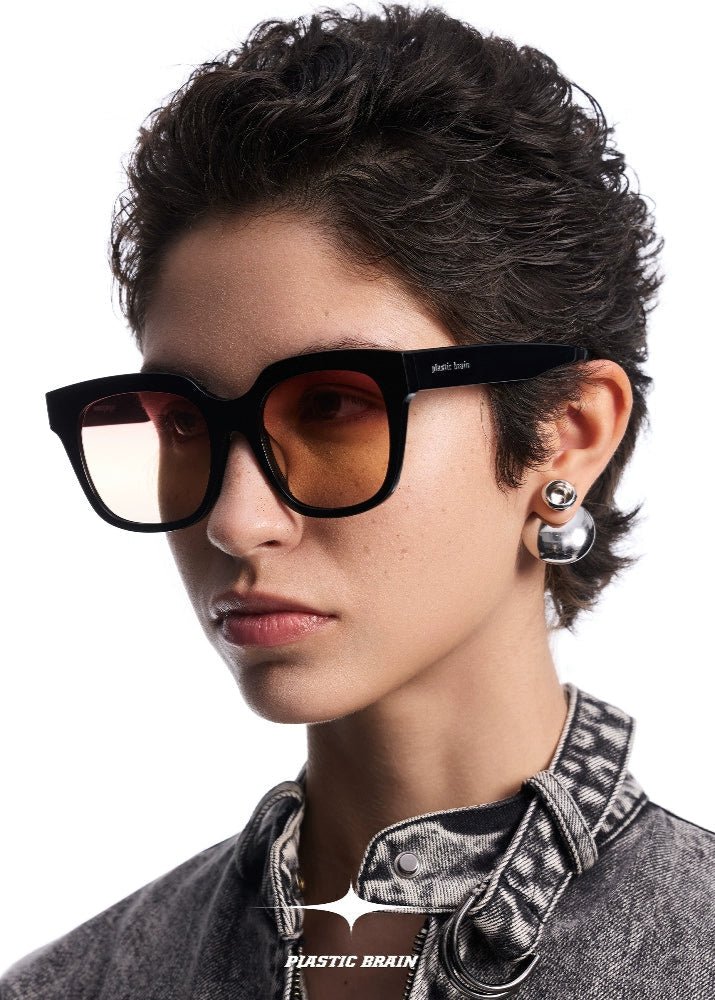 Retro large frame sunglasses - Vera Lumina