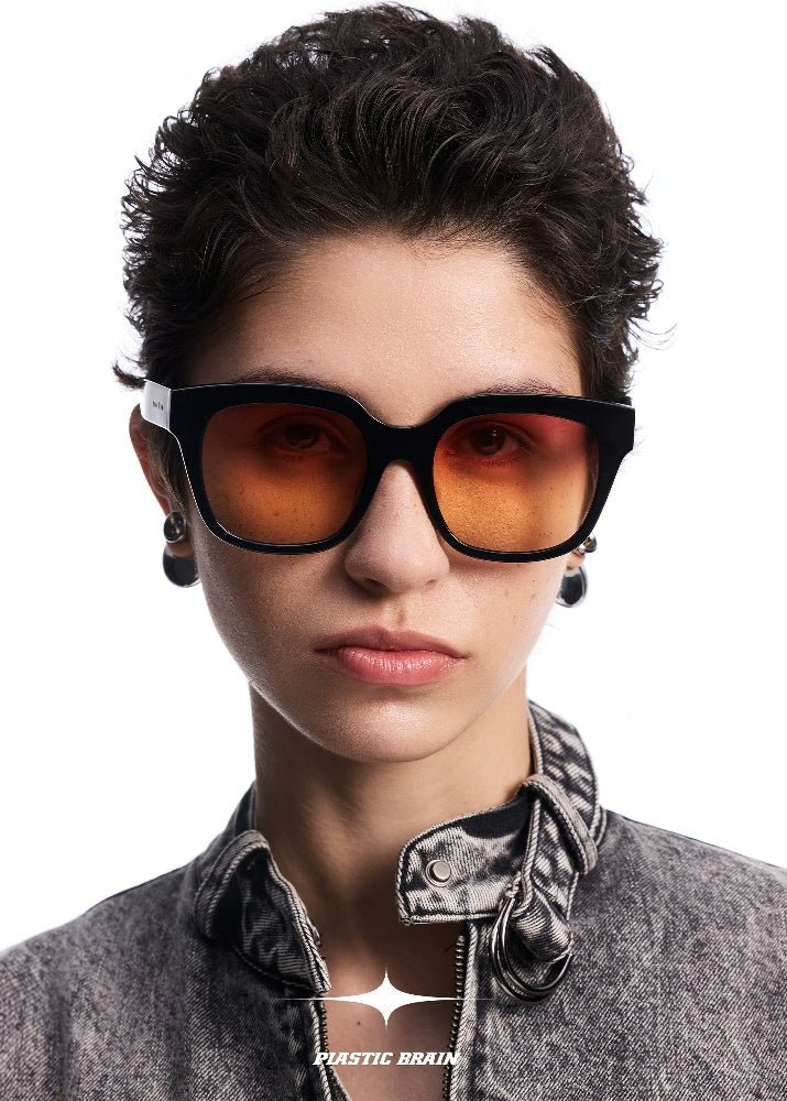 Retro large frame sunglasses - Vera Lumina