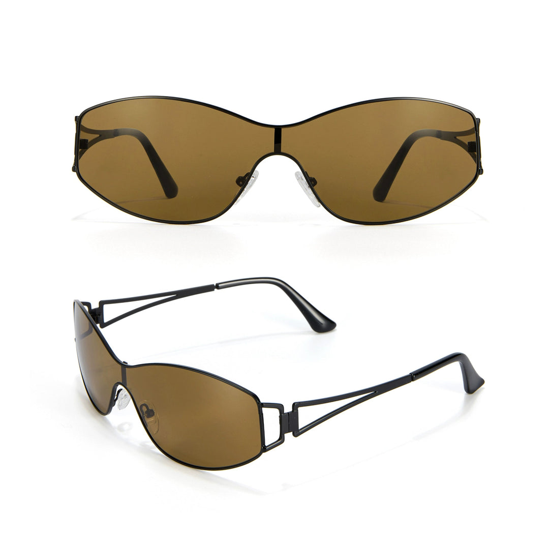 Retro metal fashionable sunglasses - Vera Lumina