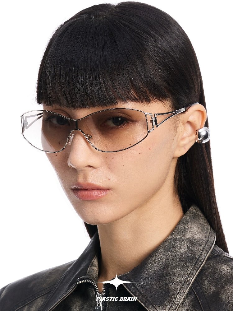 Retro metal fashionable sunglasses - Vera Lumina
