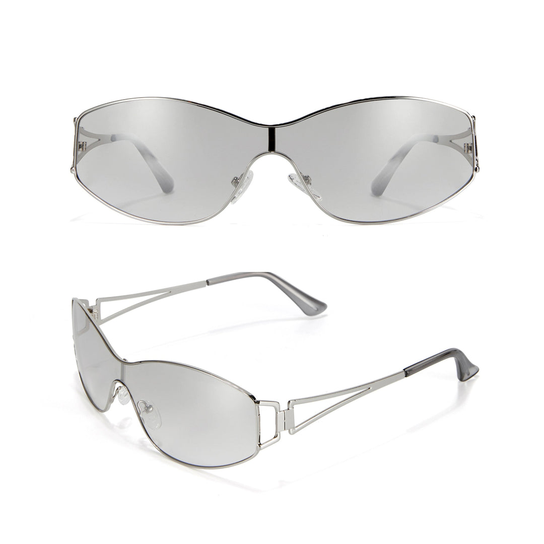 Retro metal fashionable sunglasses - Vera Lumina