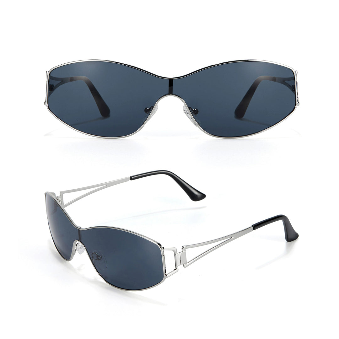 Retro metal fashionable sunglasses - Vera Lumina