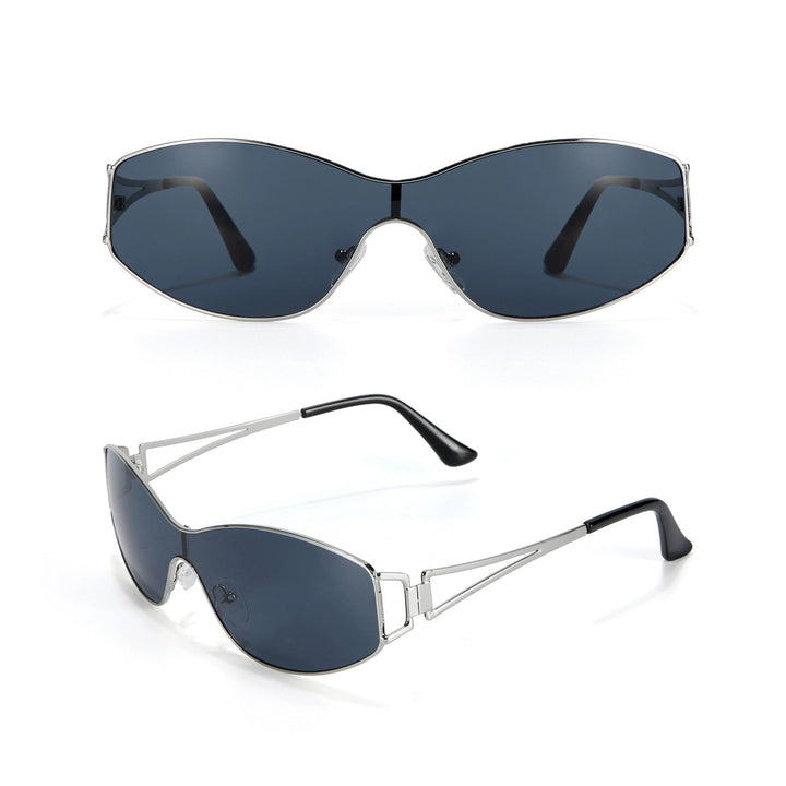 Retro metal fashionable sunglasses - Vera Lumina
