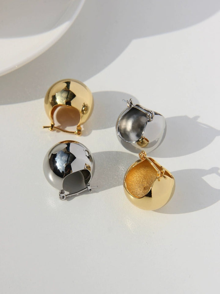 Retro round earring - Vera Lumina