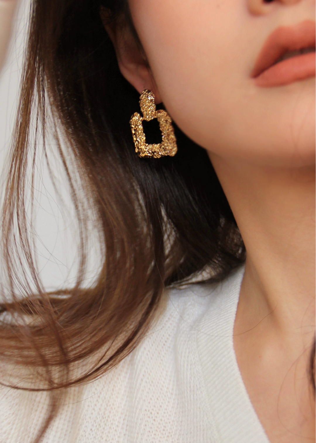 Retro square earrings - Vera Lumina