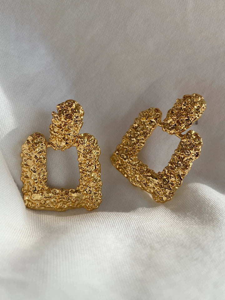 Retro square earrings - Vera Lumina