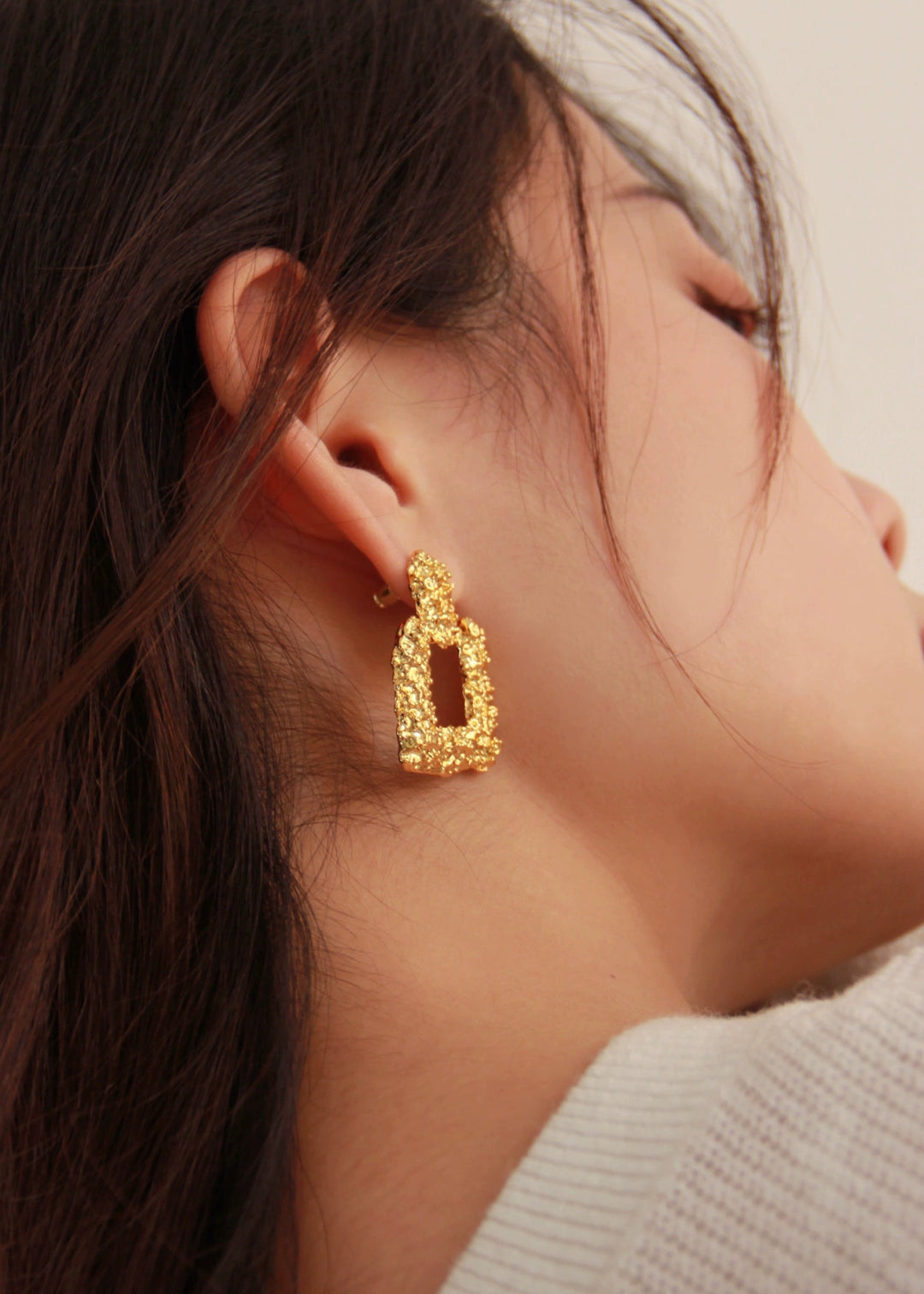 Retro square earrings - Vera Lumina