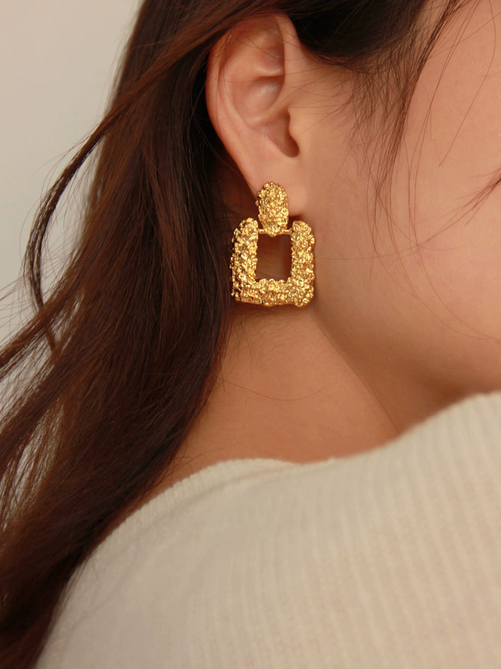 Retro square earrings - Vera Lumina