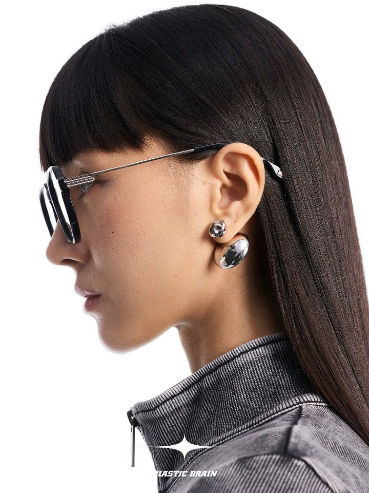 Retro square plain college style eyeglasses - Vera Lumina