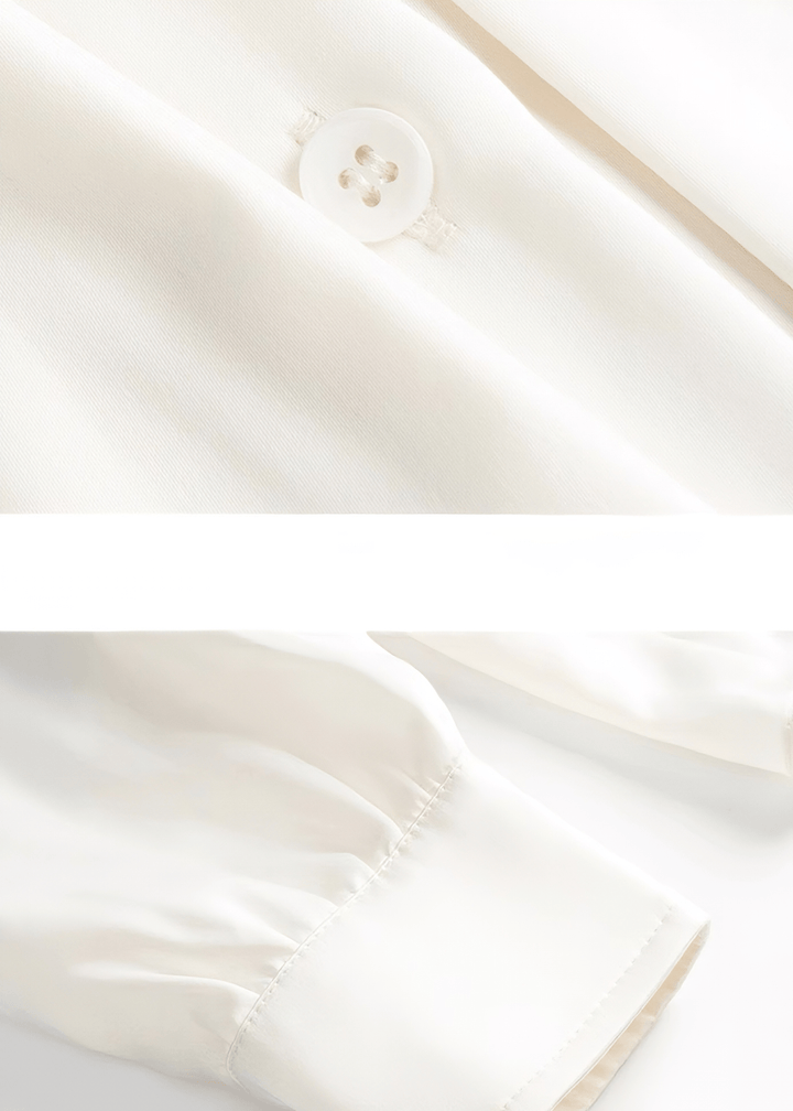 ROMANTIC BOW TIE COLLAR BLOUSE - Vera Lumina