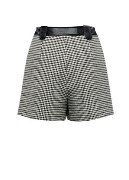 royal houndstooth knight short jacket & skirt - Vera Lumina