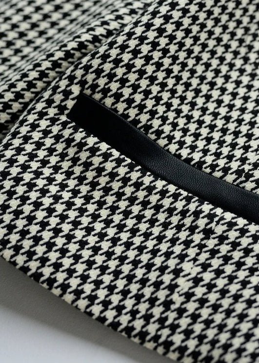 royal houndstooth knight short jacket & skirt - Vera Lumina
