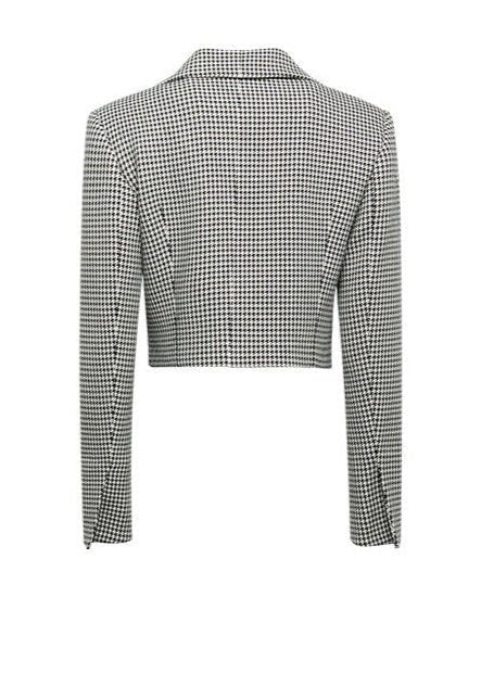 royal houndstooth knight short jacket & skirt - Vera Lumina