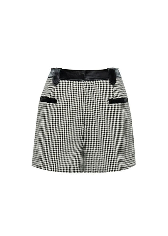 royal houndstooth knight short jacket & skirt - Vera Lumina