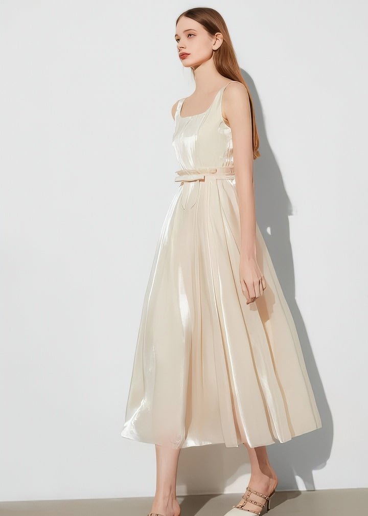 Satin Sheer Two - Piece Style Dress - Vera Lumina