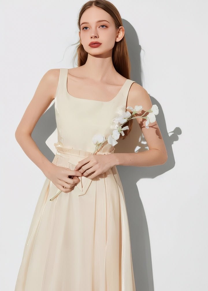 Satin Sheer Two - Piece Style Dress - Vera Lumina