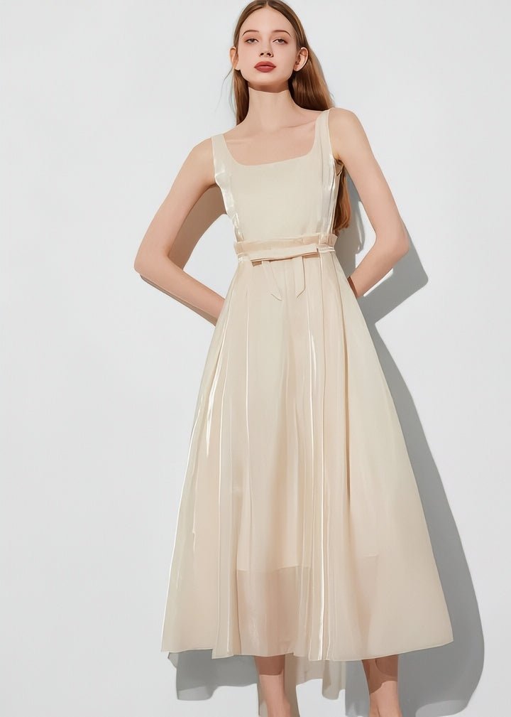 Satin Sheer Two - Piece Style Dress - Vera Lumina