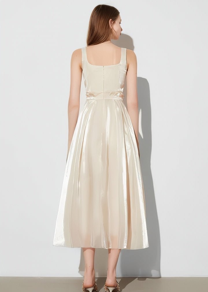 Satin Sheer Two - Piece Style Dress - Vera Lumina