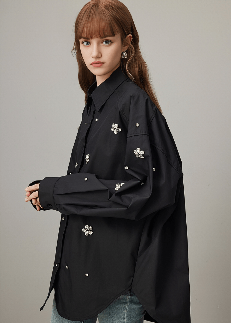 SCATTERED DAISY PEARL SHIRT - Vera Lumina