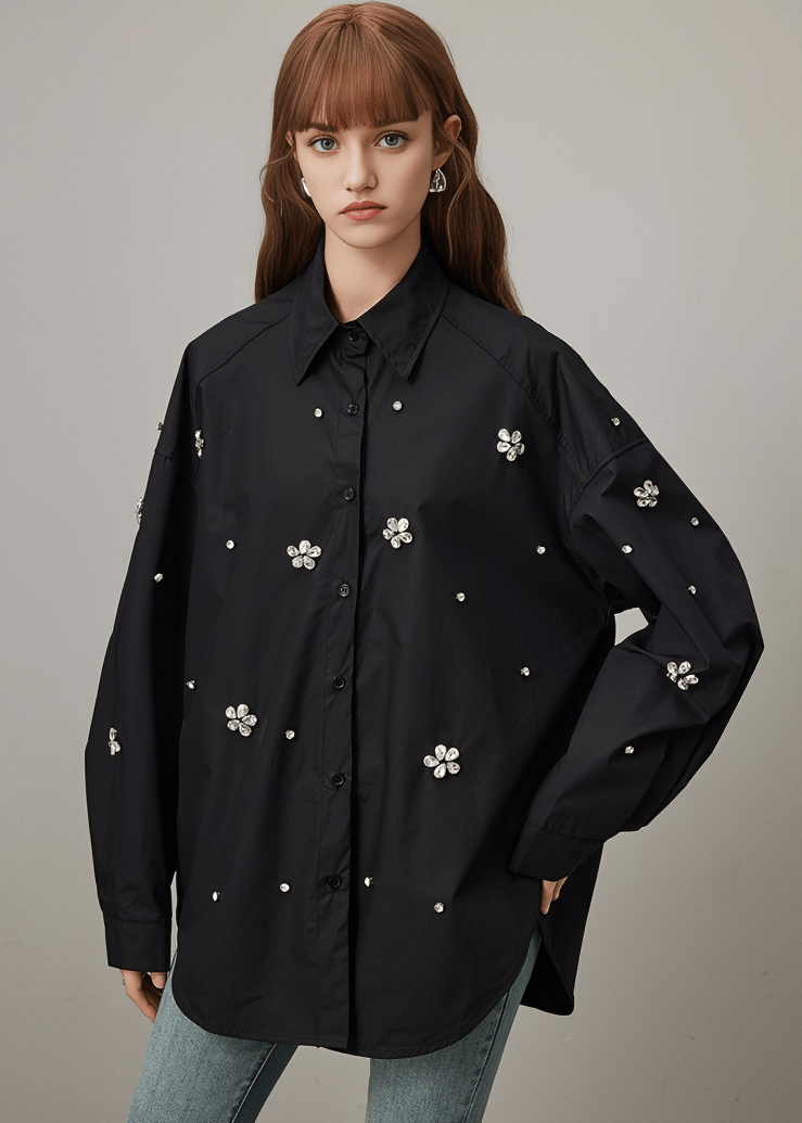 SCATTERED DAISY PEARL SHIRT - Vera Lumina