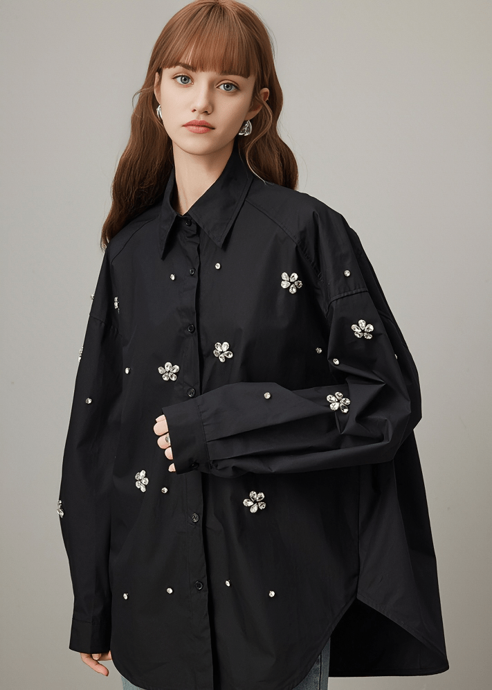 SCATTERED DAISY PEARL SHIRT - Vera Lumina