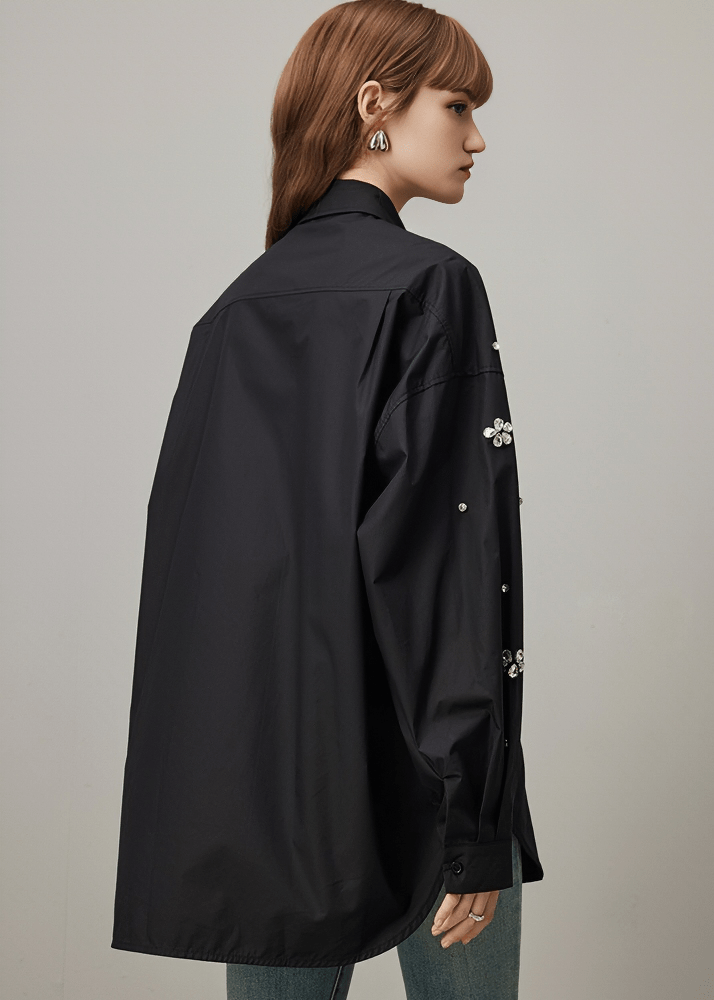 SCATTERED DAISY PEARL SHIRT - Vera Lumina