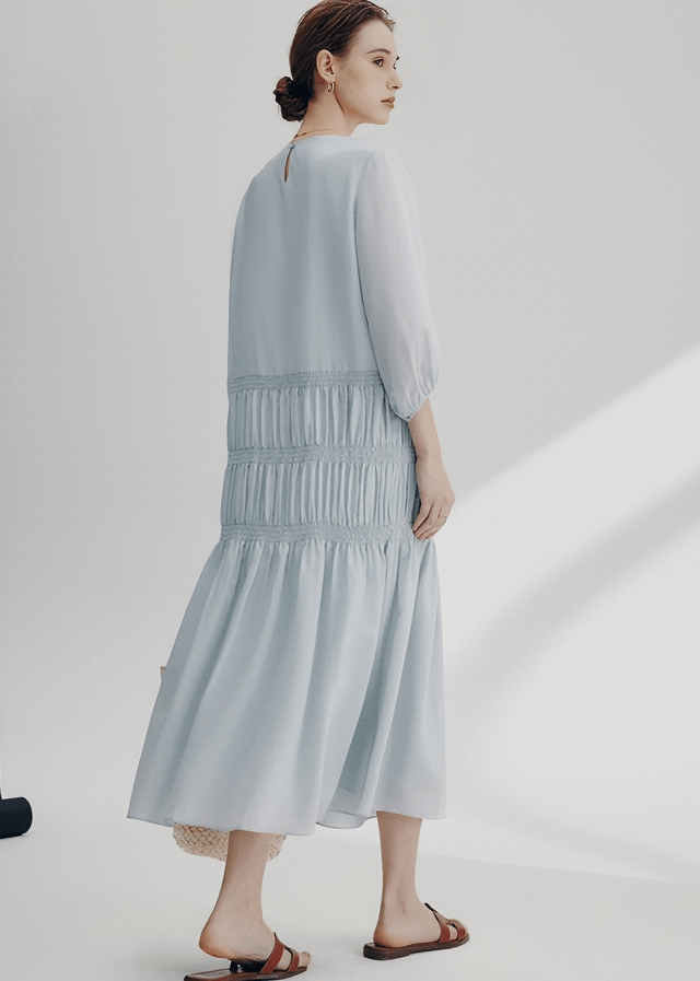 SCULPTURAL BALLOON TIER DRESS - Vera Lumina