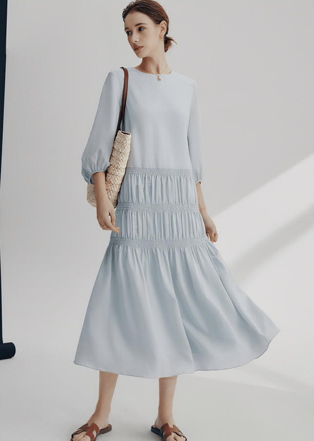 SCULPTURAL BALLOON TIER DRESS - Vera Lumina
