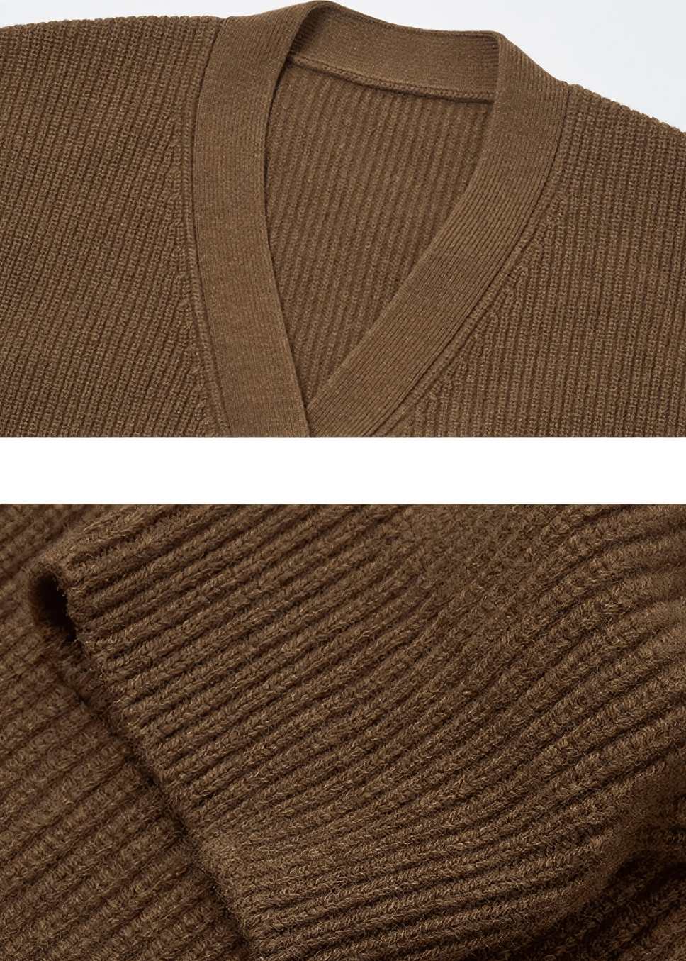 SCULPTURAL RIBBED CARDIGAN - Vera Lumina