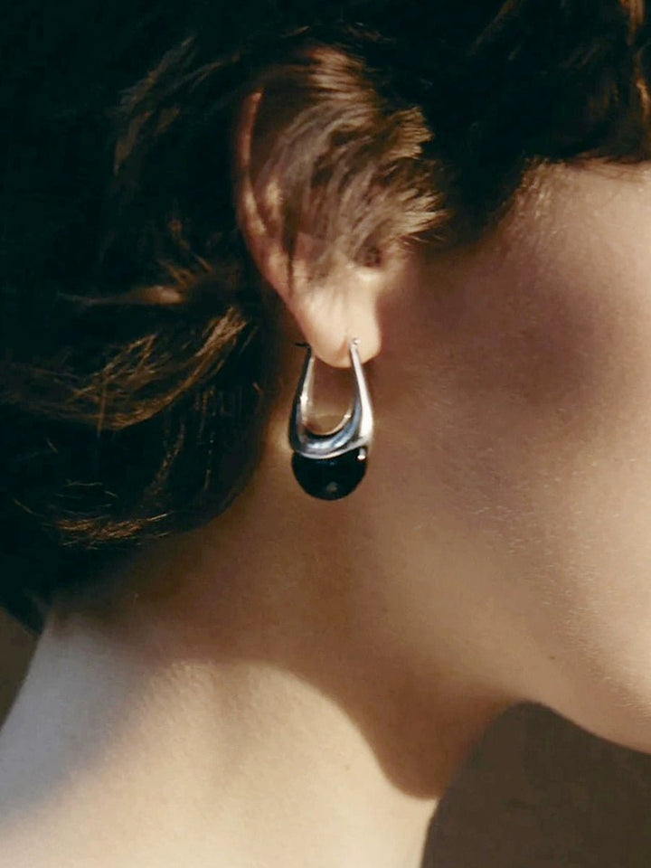 Sculpture water droplets earrings - Vera Lumina